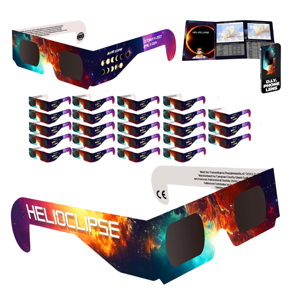 Solar Eclipse Glasses Aas Approved 2024 - [25 Pack] Trusted For Direct 3701340604909