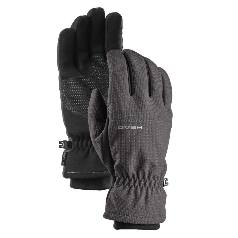 Head Waterproof Hybrid Gloves (Small  Charcoal)