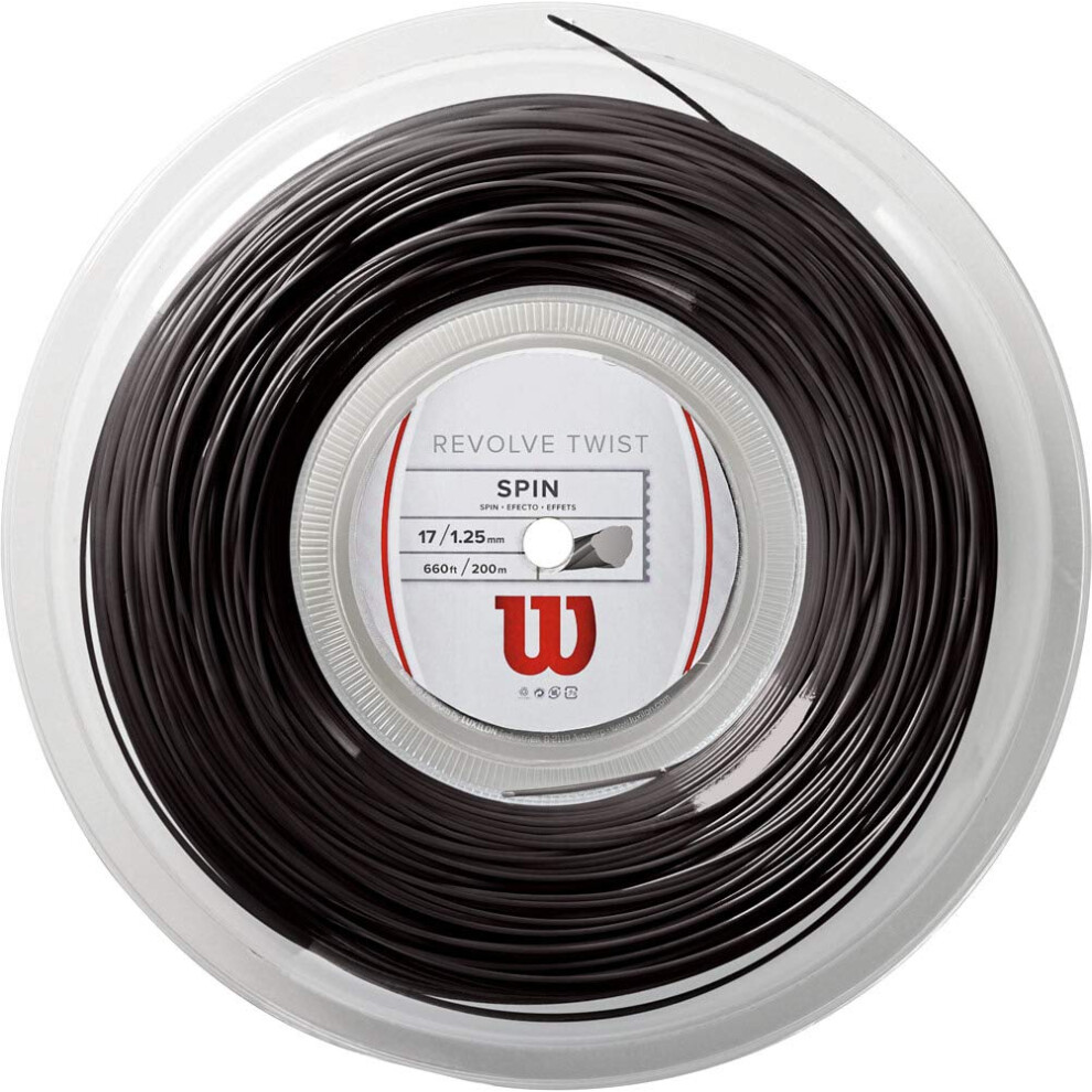 Wilson Revolve Twist 17 Tennis String - 200m Reel  Grey