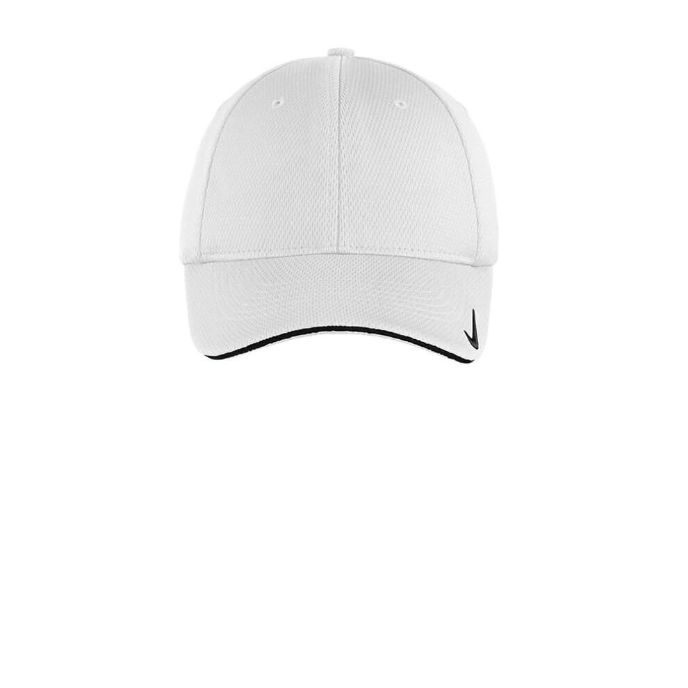 Nike Golf 333115 Adult's Dri-FIT Swoosh Flex Sandwich Cap White Large/