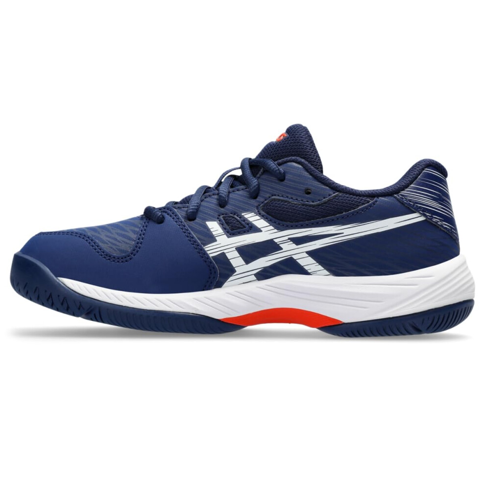 ASICS Kid's Gel-Game 9 Grade School Tennis Shoe  2  Blue Expanse/White