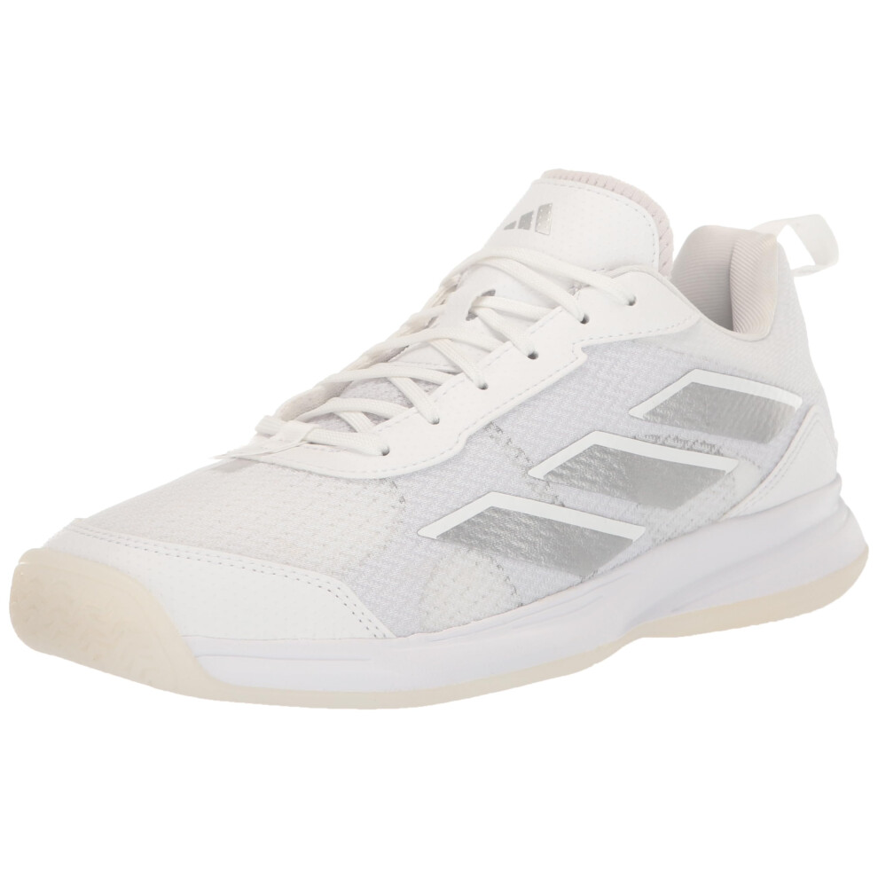 adidas Women's Avaflash Low Top Sneaker  White/White/Silver Metallic