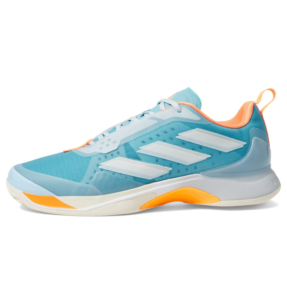 adidas Women's Avacourt Tennis Shoe  Preloved Blue/White/Screaming Ora