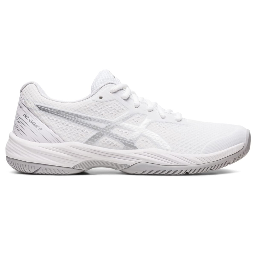 ASICS Women's Gel-Game 9 Tennis Shoes  8  White/Pure Silver