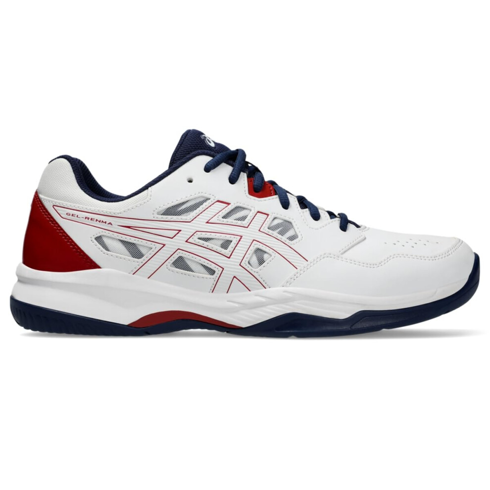 ASICS Men's GEL-RENMA Pickleball Shoes  8  WHITE/BURGUNDY