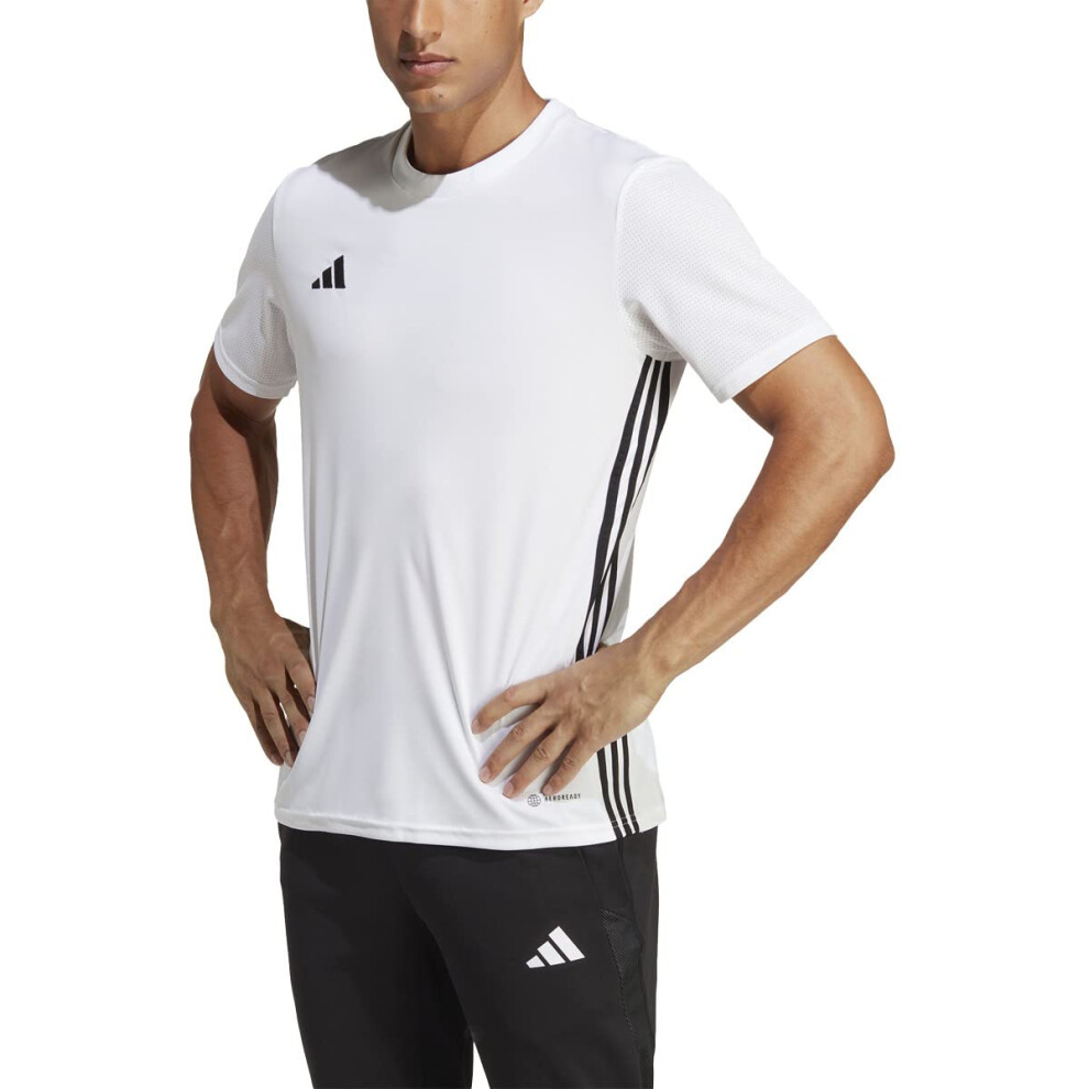 adidas Men's Standard Tabela 23 Jersey  White/Black