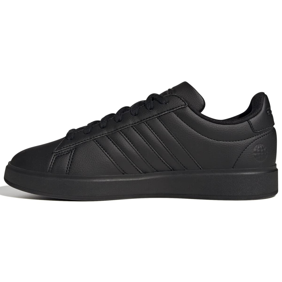 adidas Men's Grand Court 2.0 Tennis Shoe  Black/Black/White  6