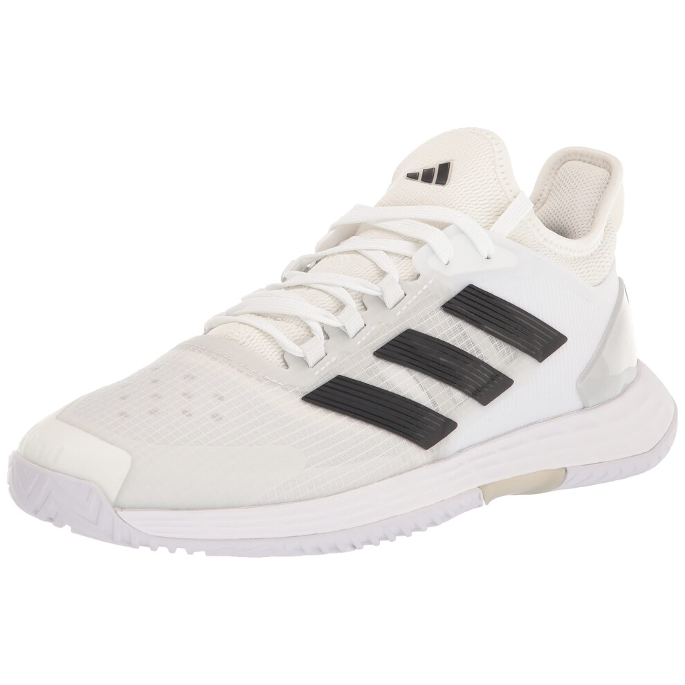 adidas mens Adizero Ubersonic 4.1 White/Core Black/Matte Silver 9.5