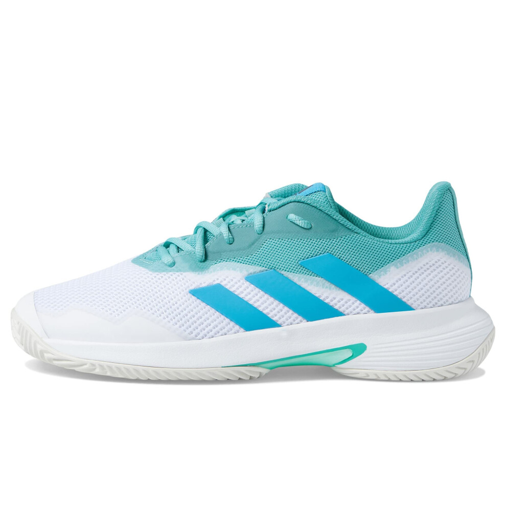 adidas Men's Courtjam Control Tennis Shoe  Mint Ton/Pulse Blue/White