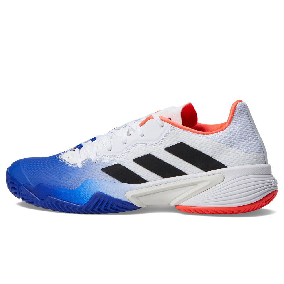 adidas Men's Barricade Tennis Shoe  Lucid Blue/Black/Solar Red  9.5