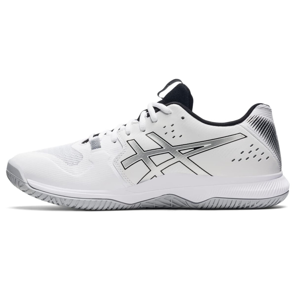 ASICS Men's GEL-TACTIC Indoor Sport Shoes  13  WHITE/PURE Silver