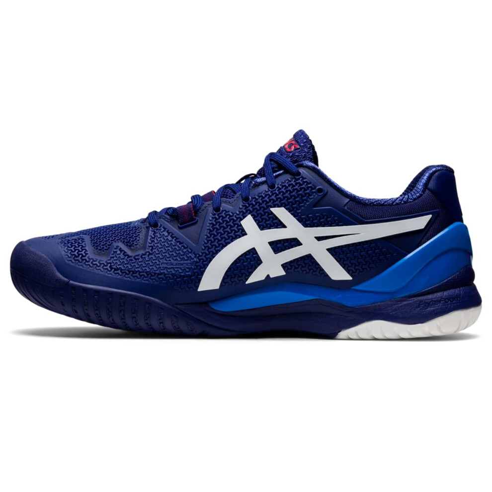 ASICS Men's Gel-Resolution 8 Tennis Shoes  9  Dive Blue/White