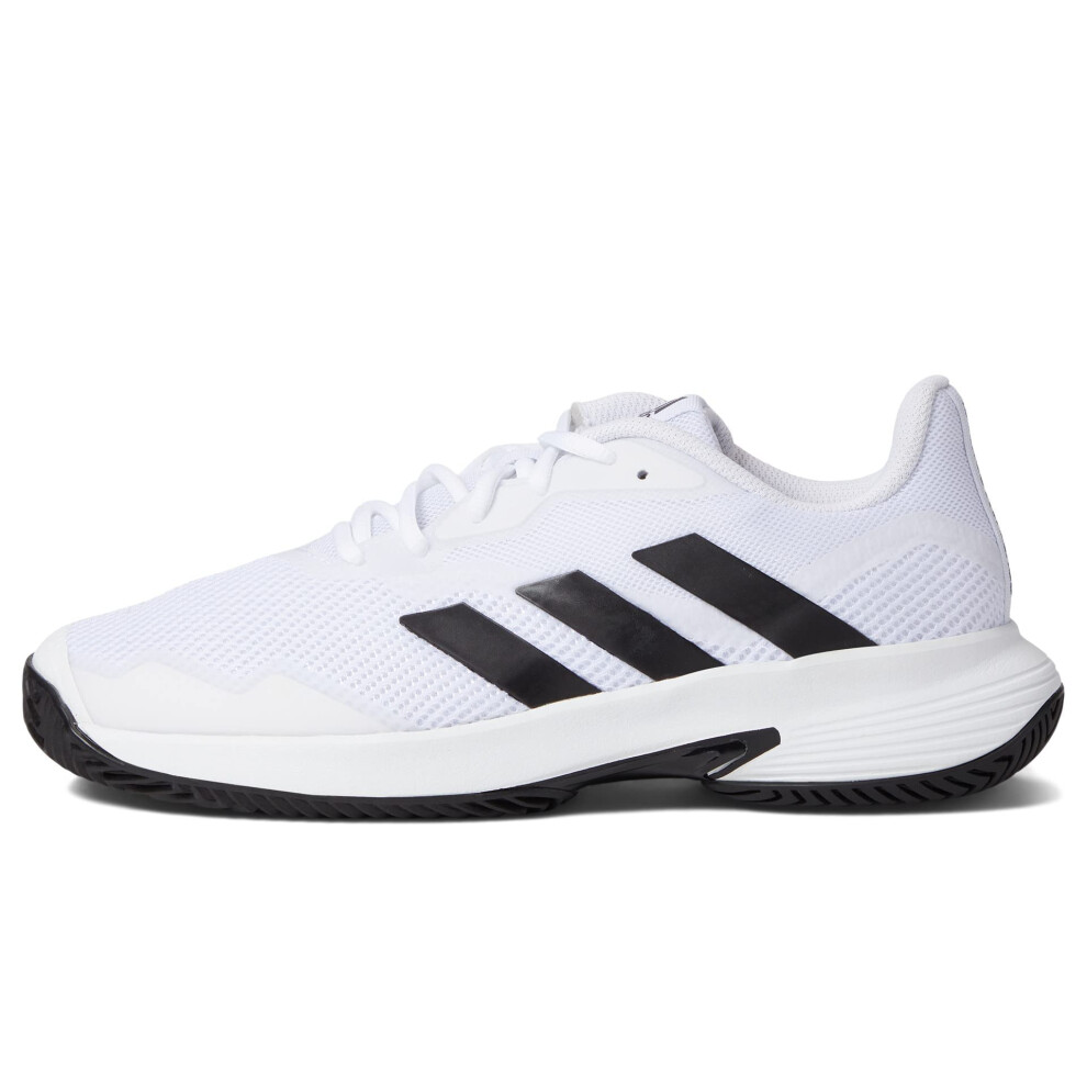 adidas Men's CourtJam Control Tennis Shoe  White/Core Black/White  11