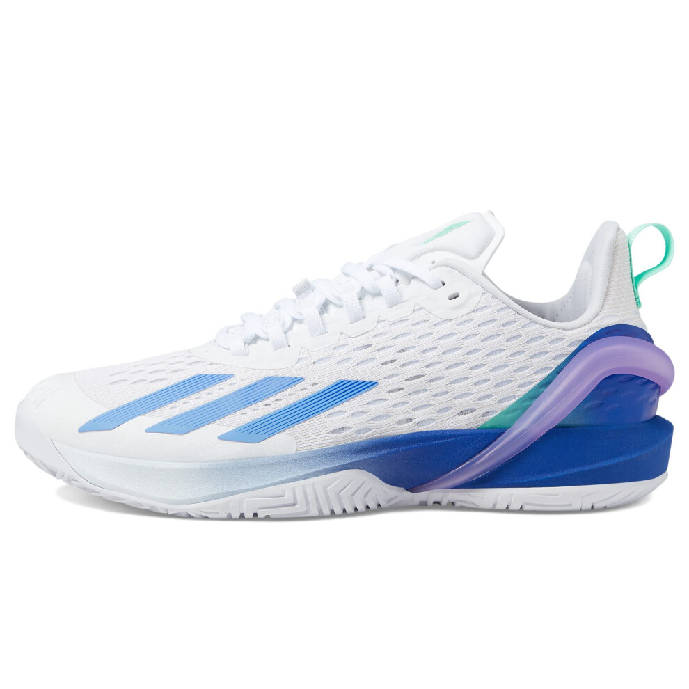 adidas Women's Adizero Cybersonic Sneaker  White/Blue Fusion/Pulse Min