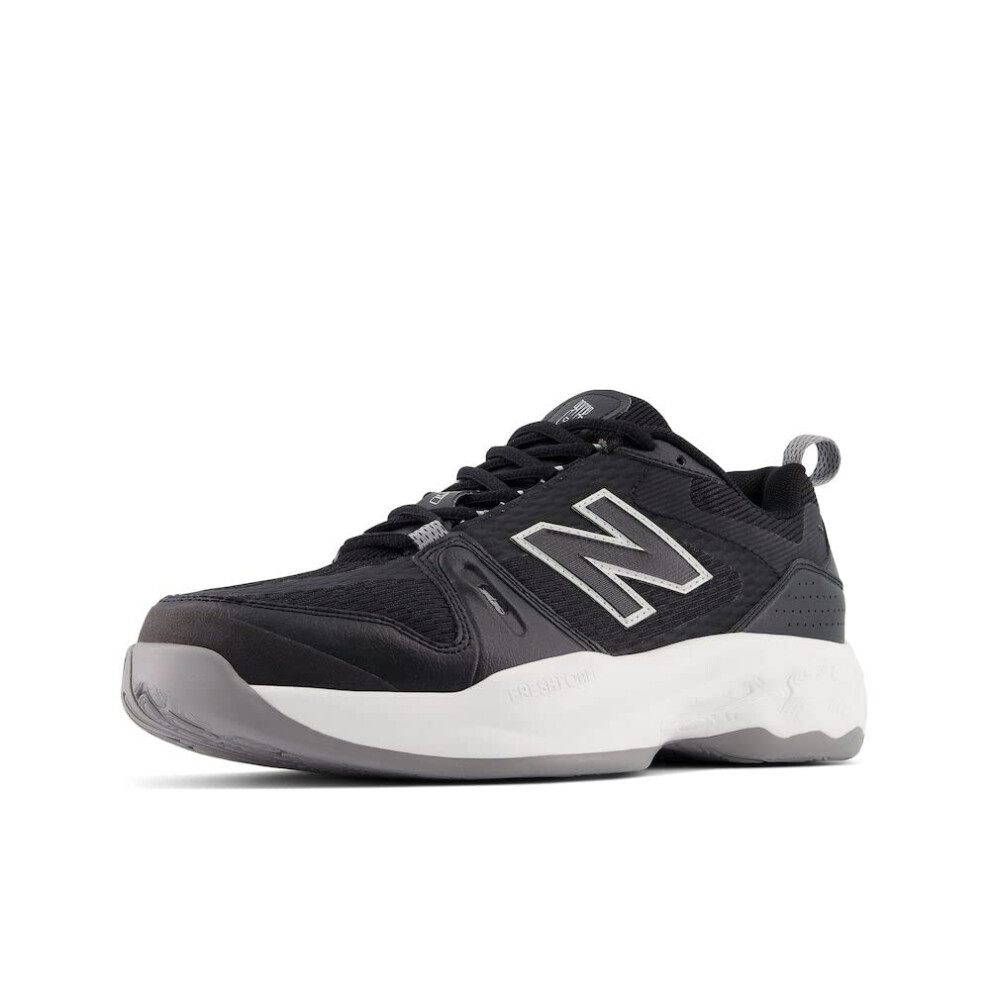 New Balance Men's Fresh Foam X 1007 V1 Tennis Shoe  Black/Grey  9.5 X-