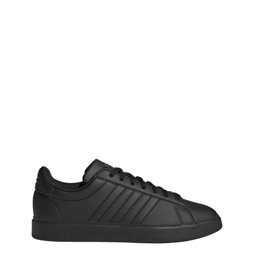 adidas Men's Grand Court 2.0 Tennis Shoe  Black/Black/White  13