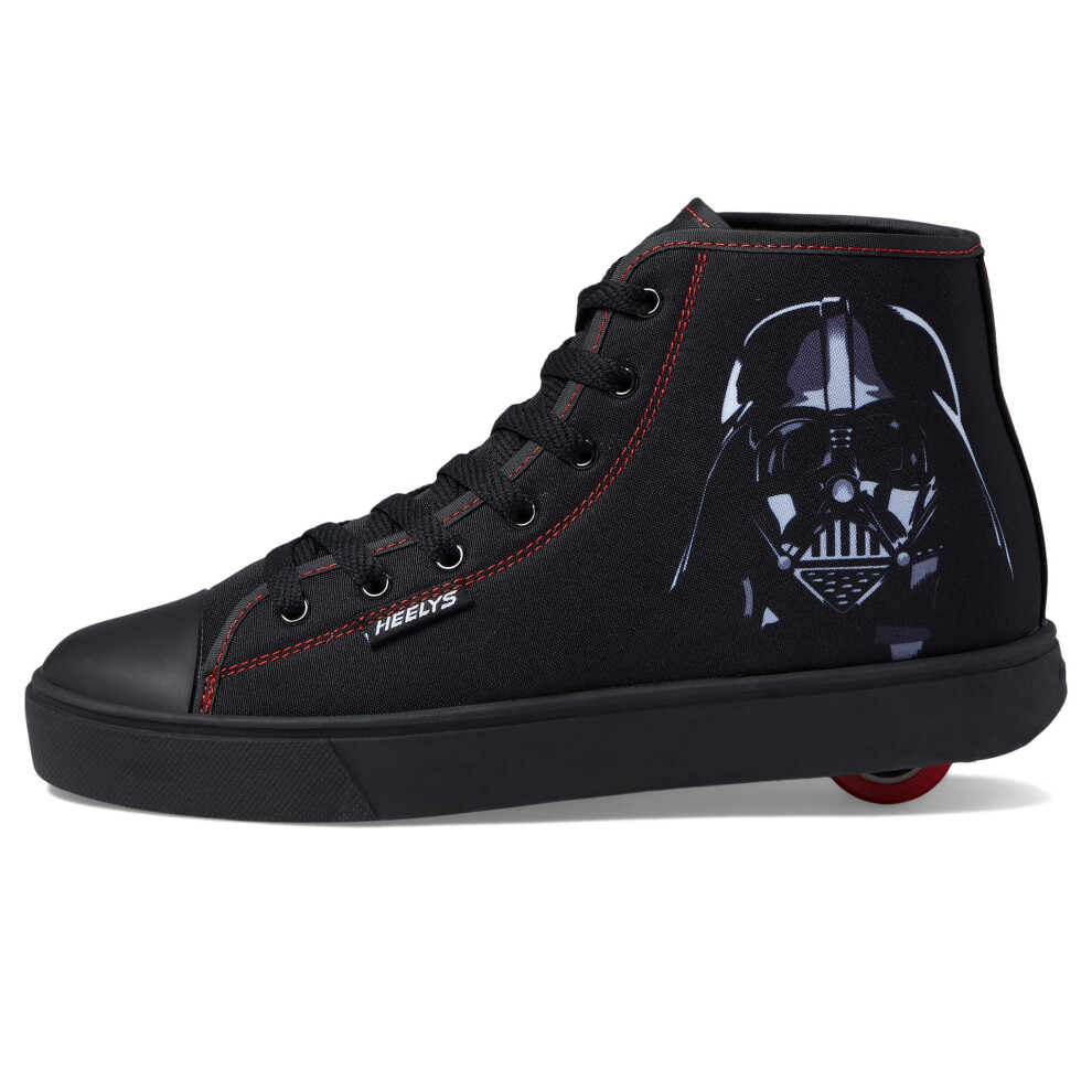 HEELYS Boy's Hustle Stars Wars Wheeled Heel Shoe  Black/Red  7 Little