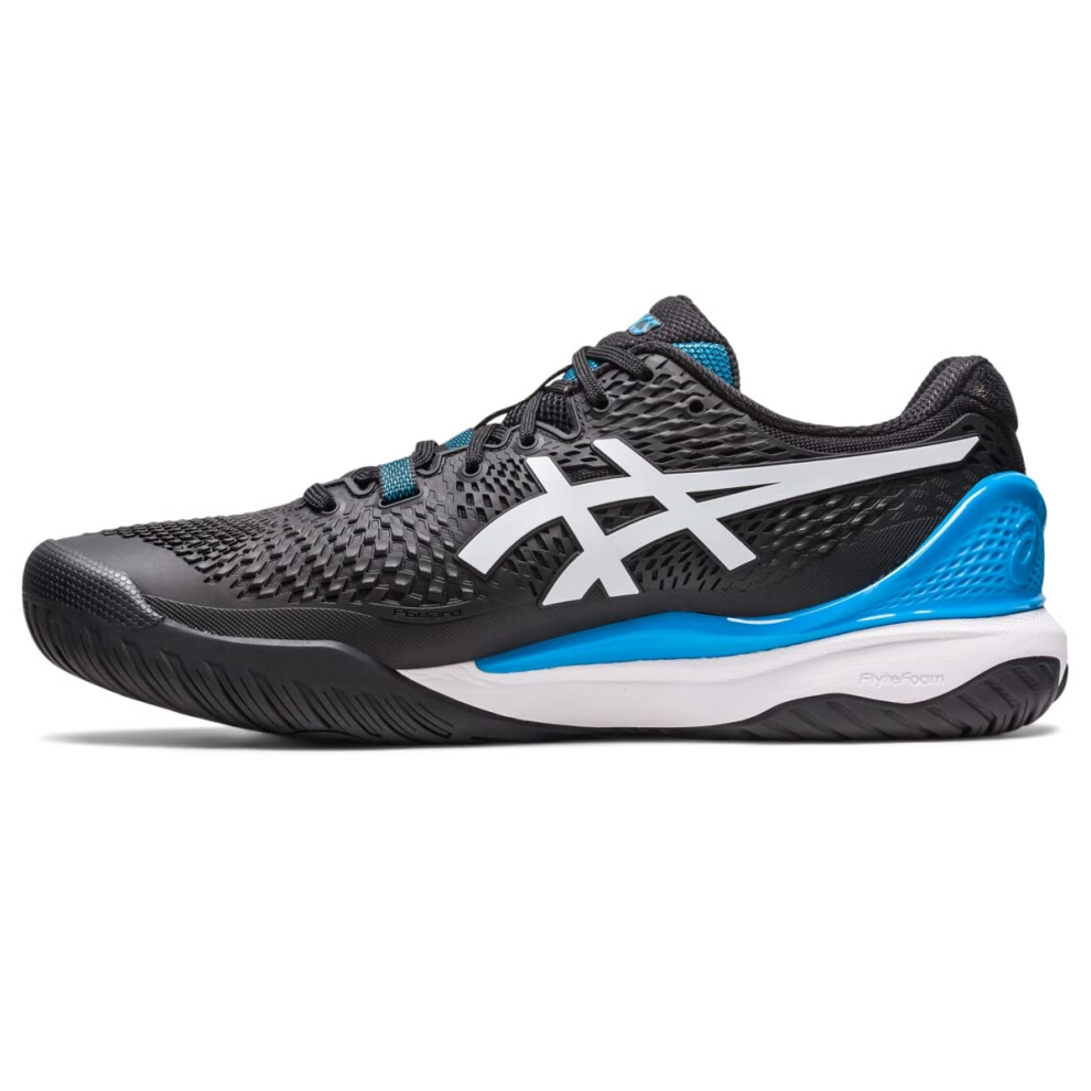 ASICS Men's Gel-Resolution 9 Tennis Shoes  13  Black/White