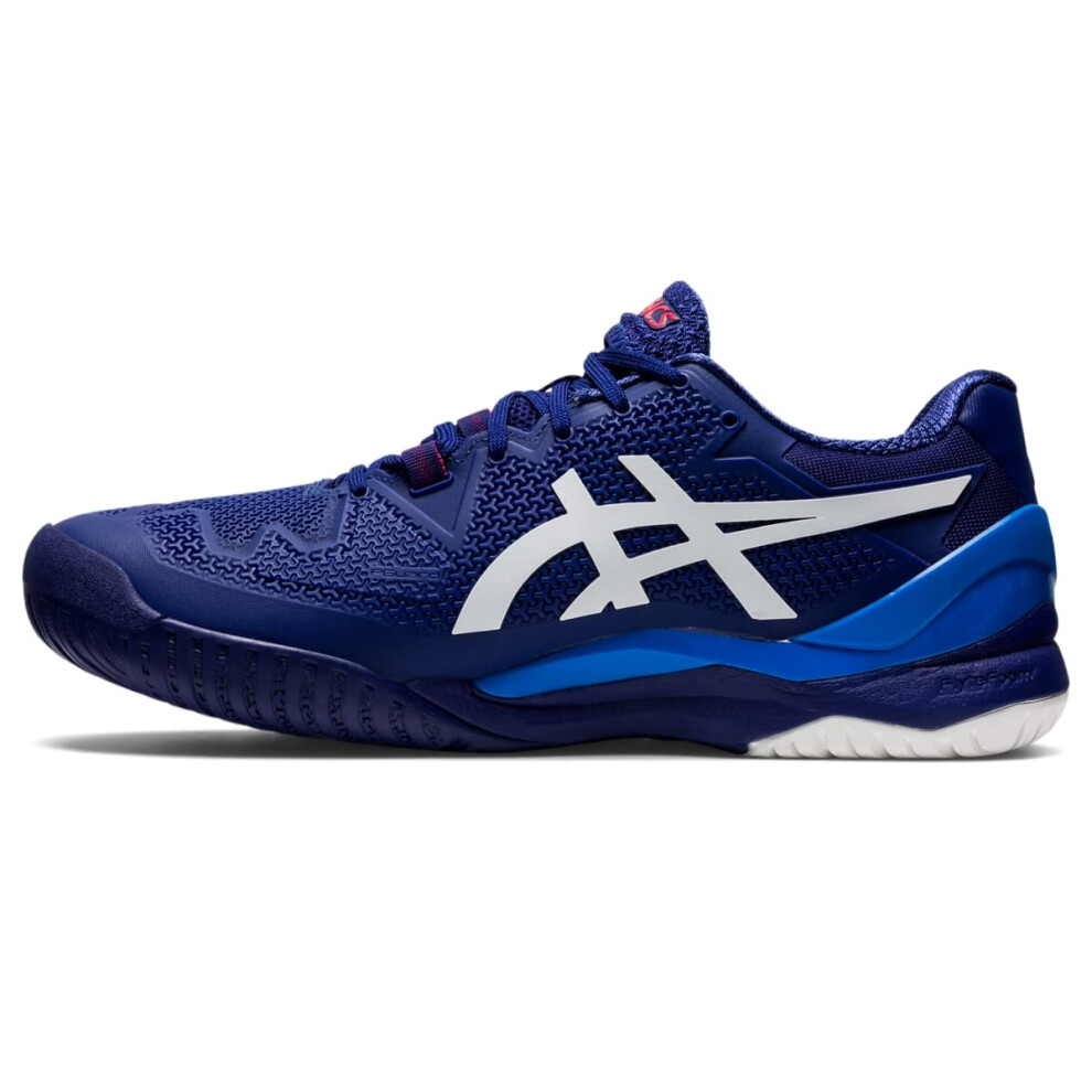 ASICS Men's Gel-Resolution 8 Tennis Shoes  12.5  Dive Blue/White