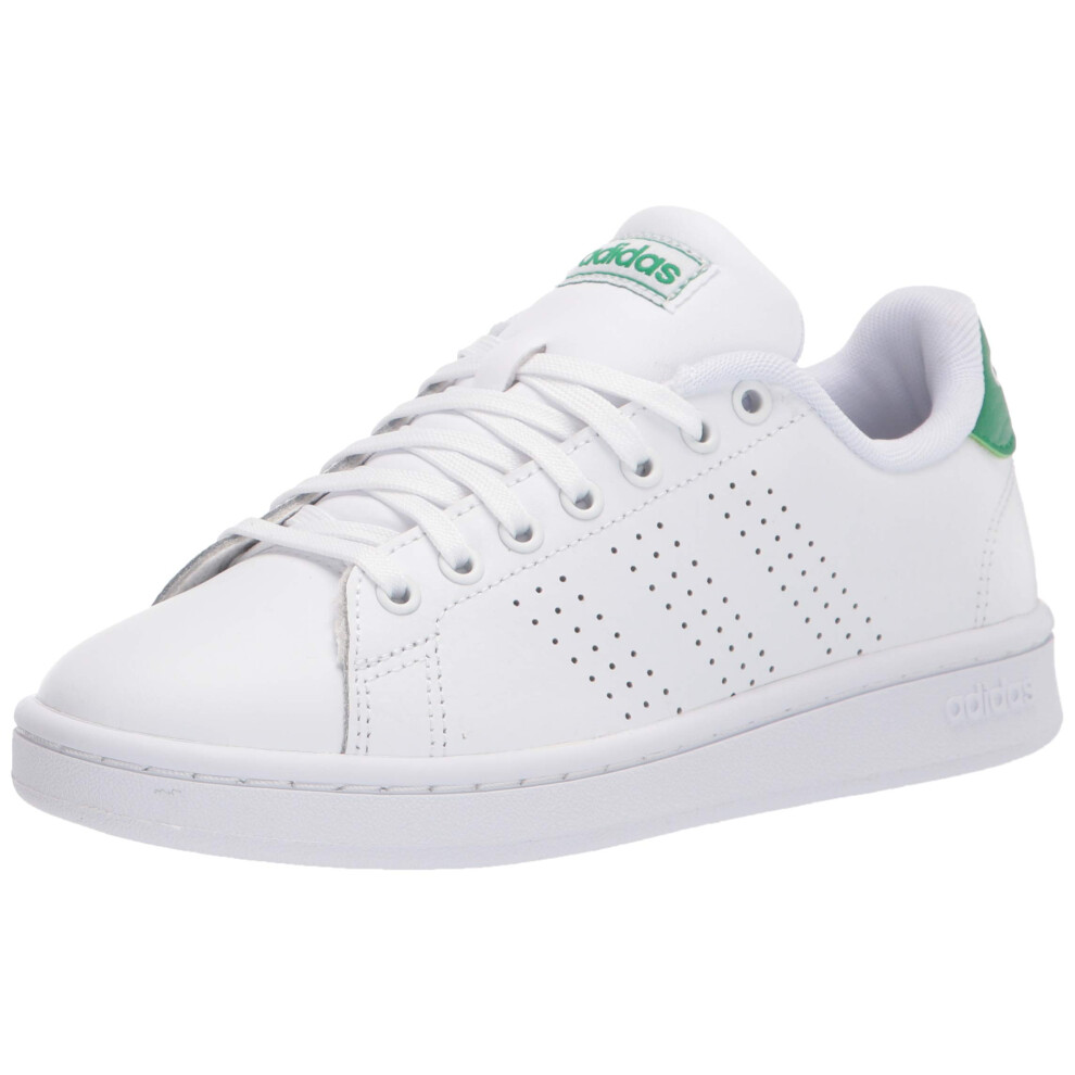 adidas Men's Advantage Tennis Shoe  Footwear White/Footwear White/Gree