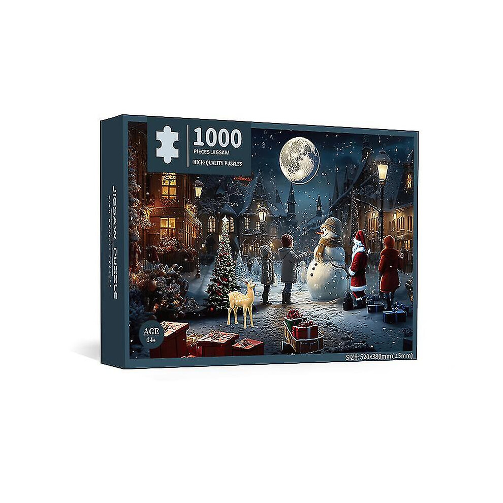 (I) Christmas Countdown Puzzle - 1000 Pieces Jigsaw Puzzles For Adults And Kids - Advent Calendar 2023 Christmas Gifts Home Decoration - Christmas Adv