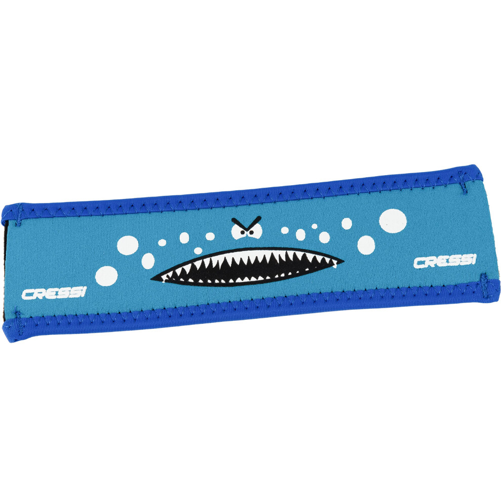 Cressi Neoprene Goggle Strap Cover  Light Blue