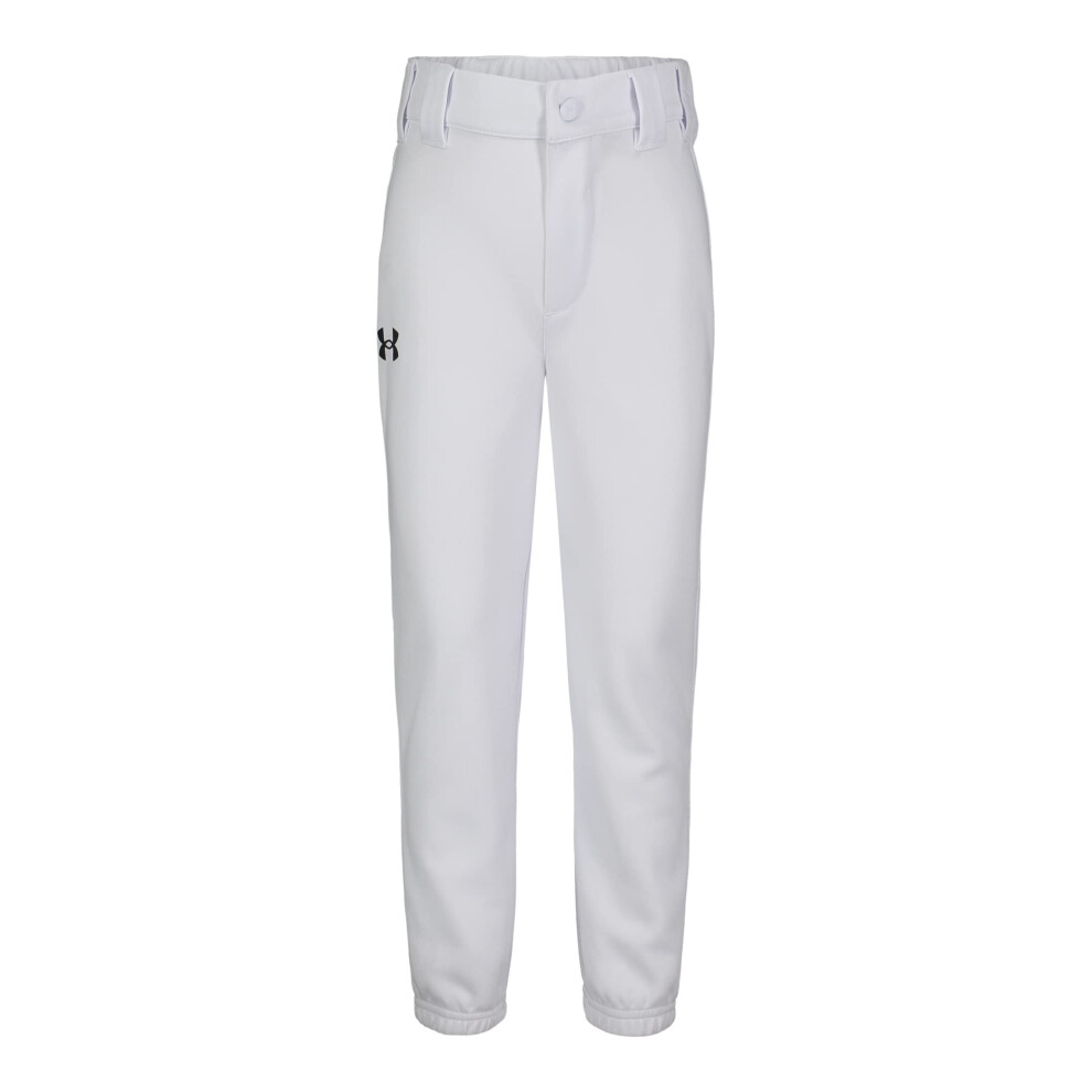 Under Armour Boys' Pre-School UA Baseball Pants 4 White