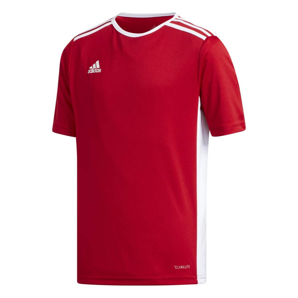 adidas boys Entrada 18 Jersey Shirt  Power Red  X-Large US