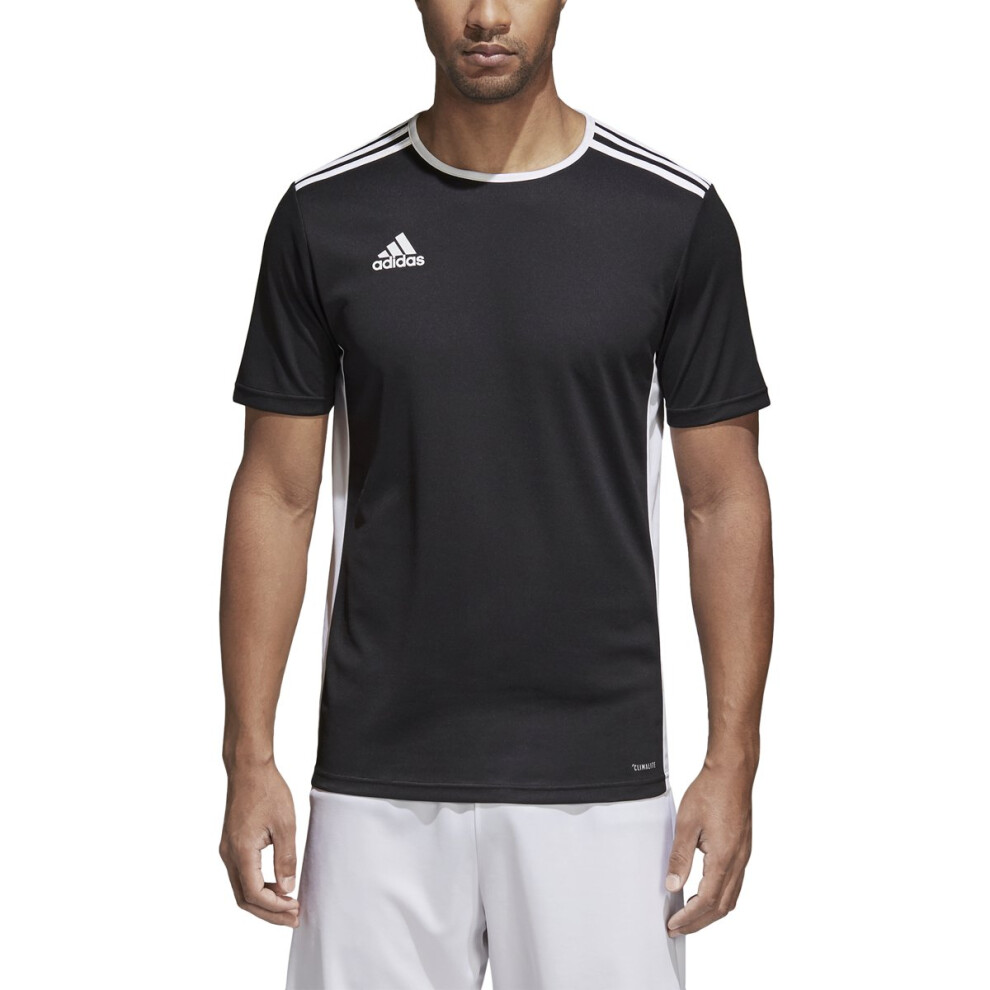 adidas Men's Entrada 18 Jersey  Black/White  Small