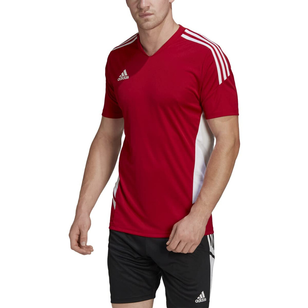 adidas Men's Condivo 22 Jersey  Team Power Red/White  Large