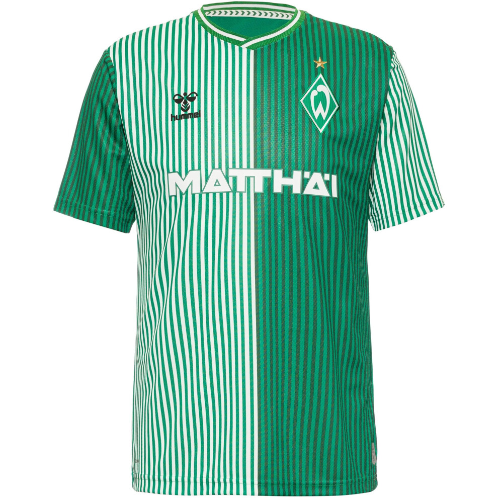 Hummel Men's Soccer Werder Bremen 23/24 Home Jersey - Iconic Design  T