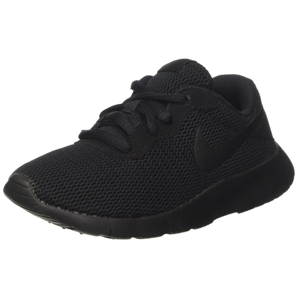 Nike Boy's Tanjun Running Sneaker  Black/Black 11 Little Kid M