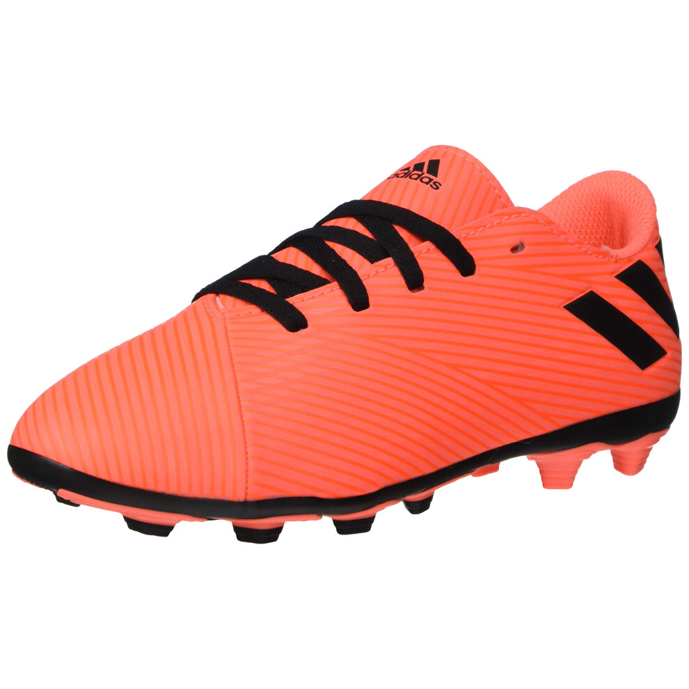 adidas Boy's Nemeziz 19.4 Firm Ground Soccer Shoe  Coral/Black/Glory r