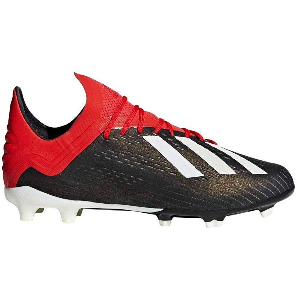 adidas Kids X 18.1 FG Soccer Cleats (1.5  Black/Red)