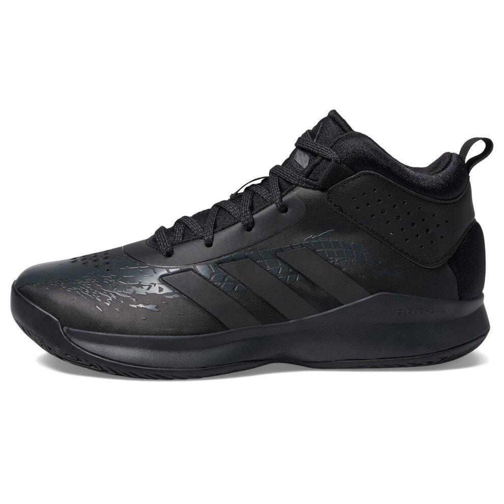 adidas Cross Em Up 5 Basketball Shoe  Black/Black/Carbon  3 Wide US Un