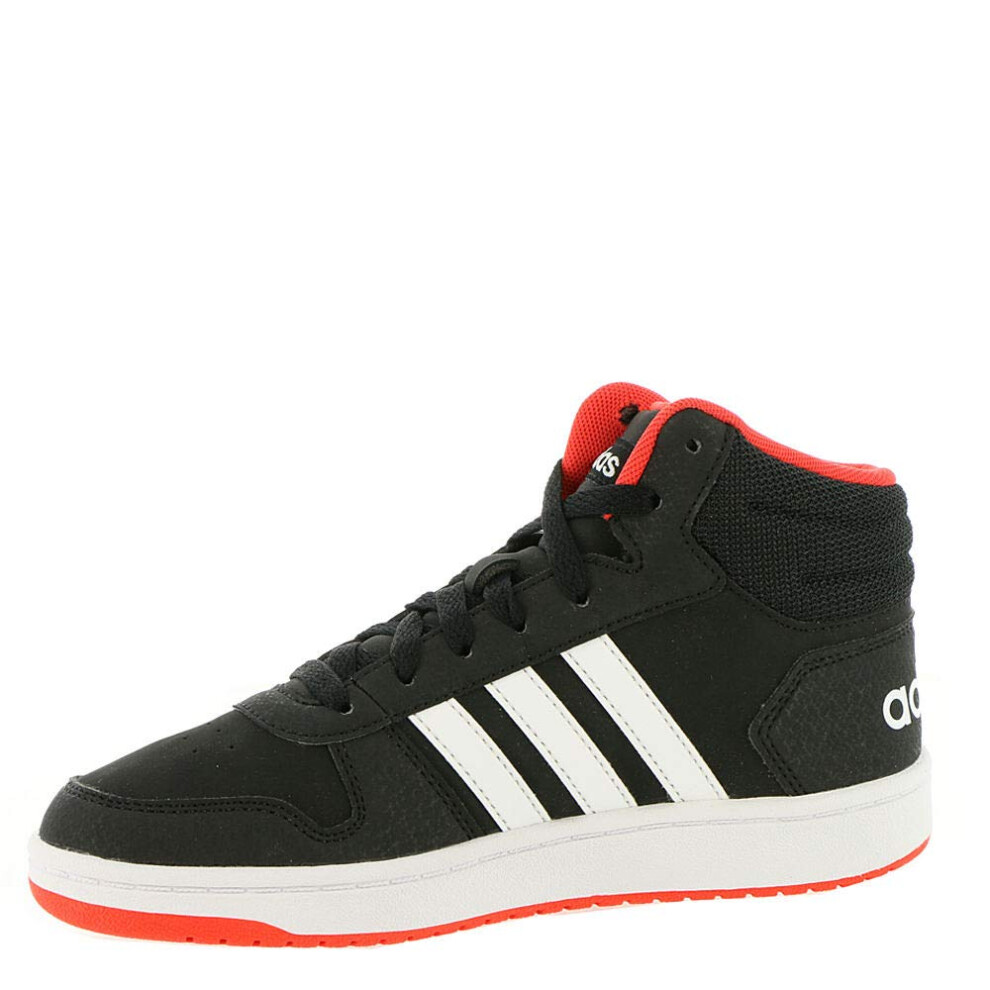 adidas unisex child Hoops Mid 2.0 Basketball Shoe  Black/White/Red  4