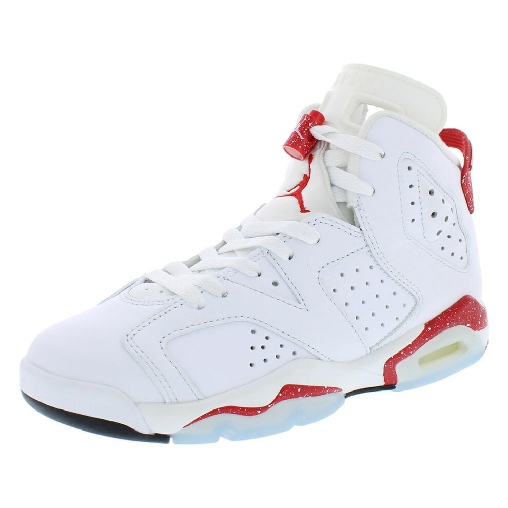 Jordan Boy's Air Jordan 6 Retro (Big Kid) White/University Red/Black 6