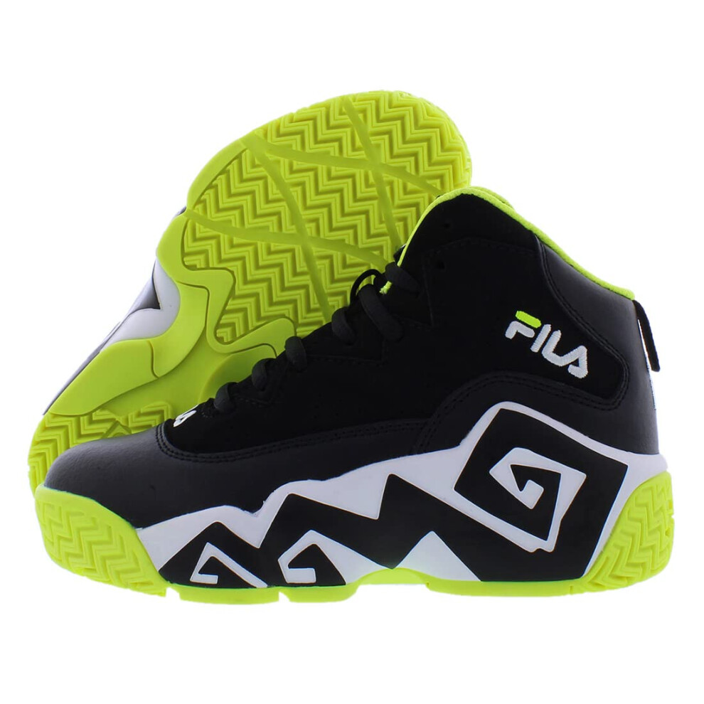 Fila Kids Mb Basketball Shoes Black/Sfty/White 1