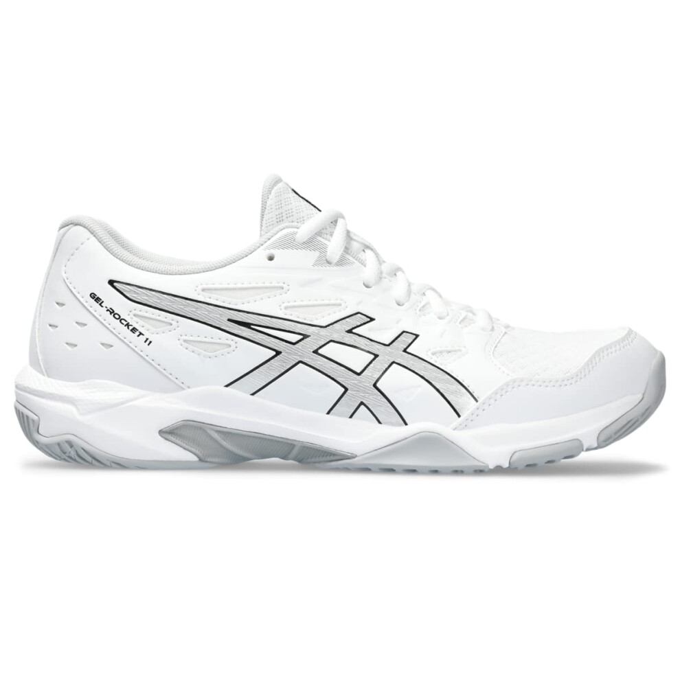 ASICS Women's Gel-Rocket 11 Volleyball Shoes  7.5  White/Pure Silver