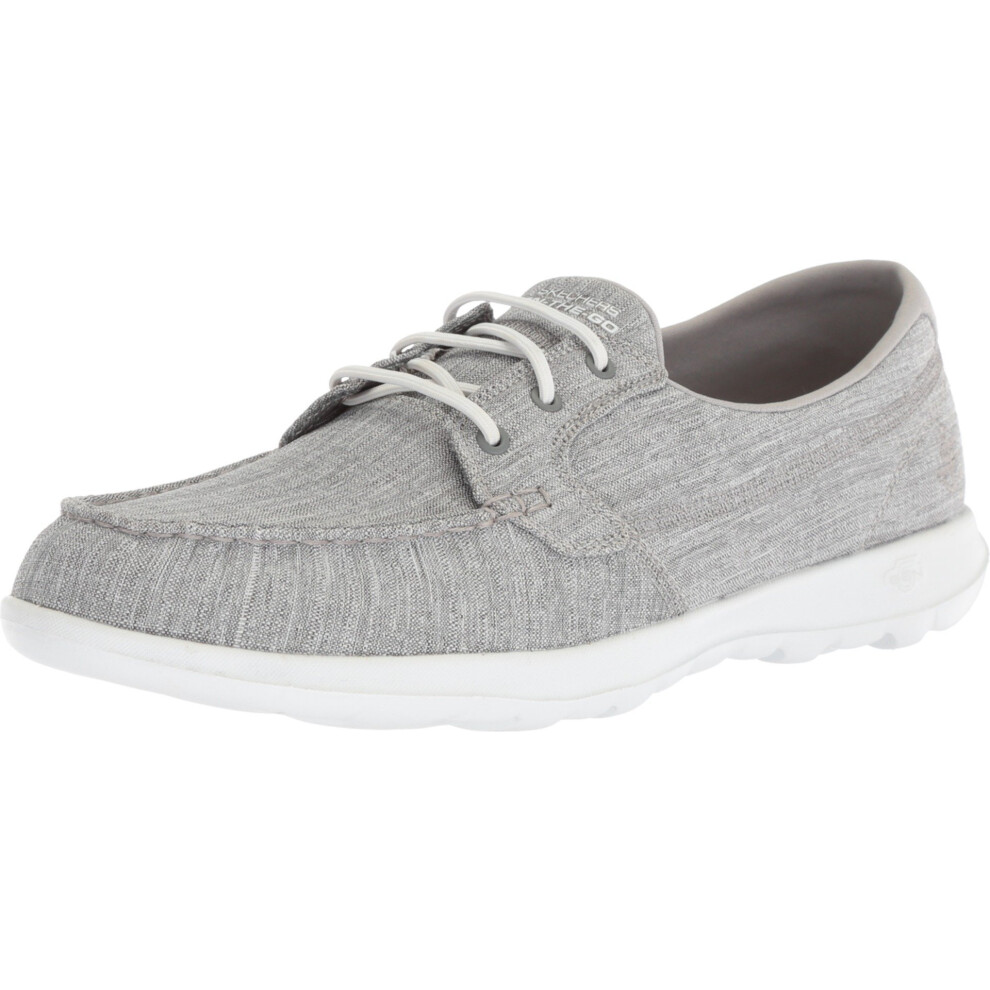 Skechers womens Go Walk Lite - 15433 Boat Shoe  Grey  8.5 US