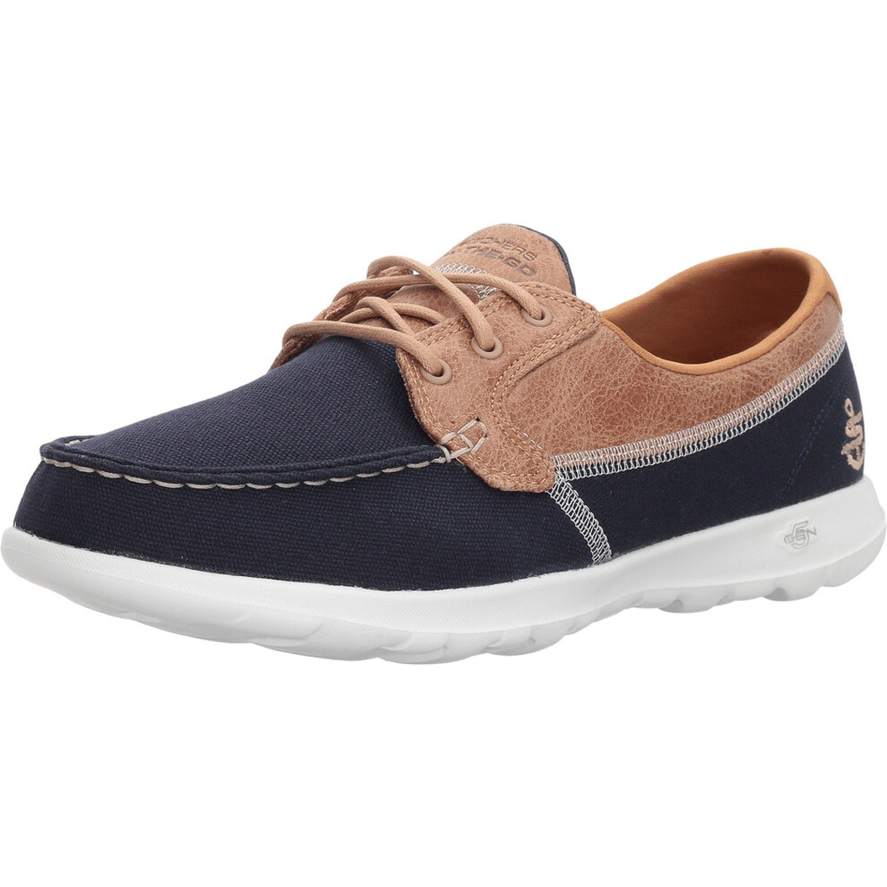 Skechers Women's Go Walk Lite-15430 Boat Shoe navy 9 M US