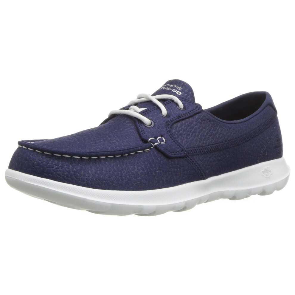 Skechers womens Go Walk Lite - Eclipse Boat Shoe  Navy  7.5 US