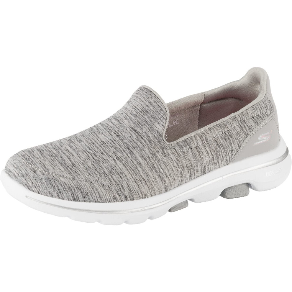 Skechers Women's Go Walk 5 Honor Sneaker  Grey  6 Wide