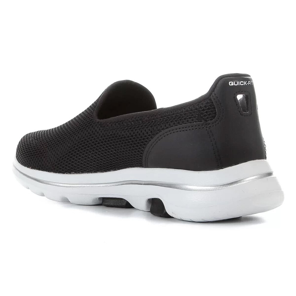 Skechers Women's Go Walk 5 Sneaker  Black/White  7 Wide