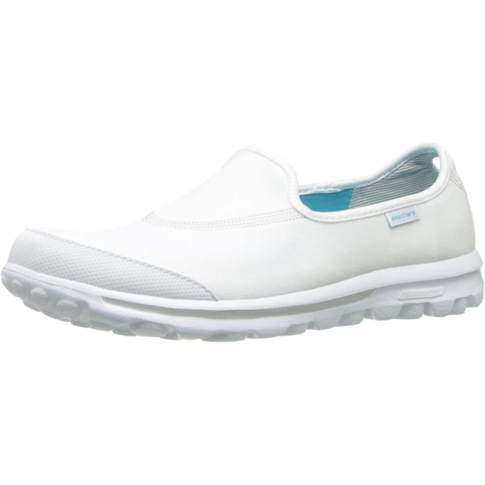 Skechers Performance Women's Go Walk White Walking Shoe 9.5 Wide