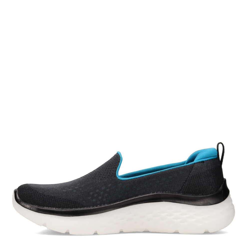 Skechers Women's GO Walk Hyper Burst-Lunar Mars Sneaker  Black/Turquoi