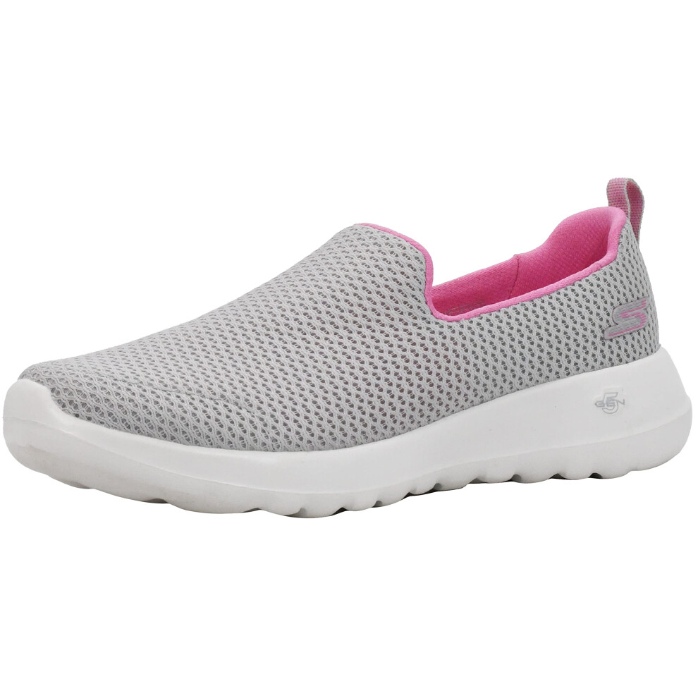 Skechers Women's Go Walk Joy Sneaker  Grey/Pink  9