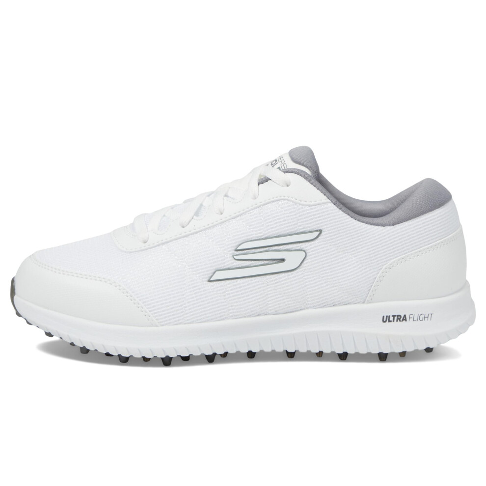 Skechers Women's Max Fairway 4 Spikeless Golf Shoe Sneaker  White/Gray