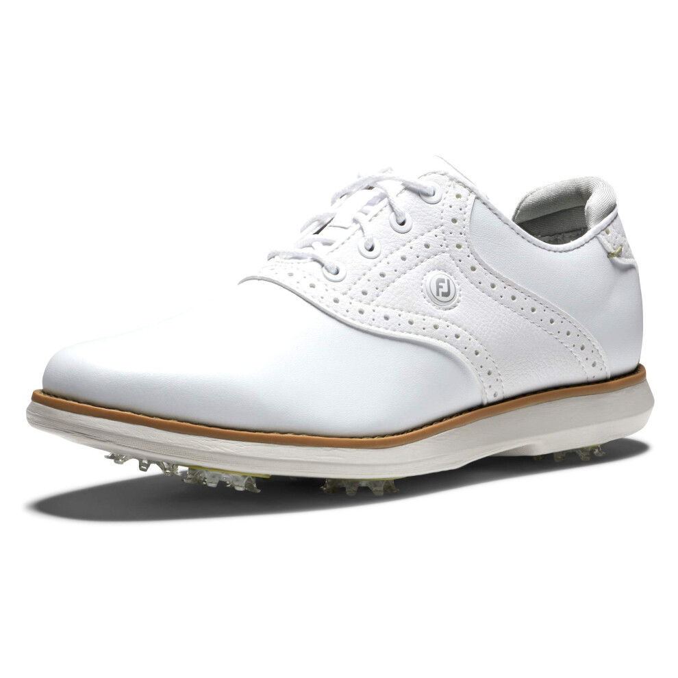 FootJoy Women's Traditions Golf Shoe  White/White  6 Wide