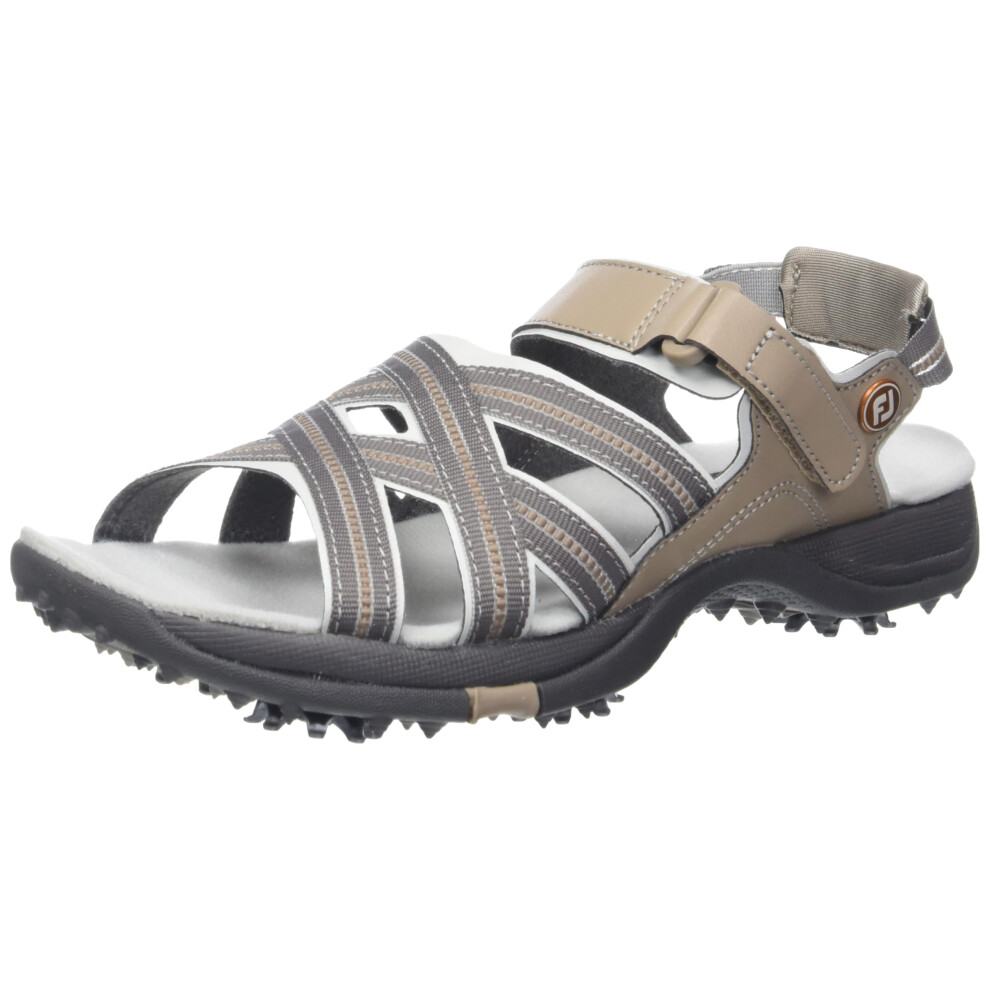 FootJoy Women's Golf Sandals Shoes  tan/Light Grey  5